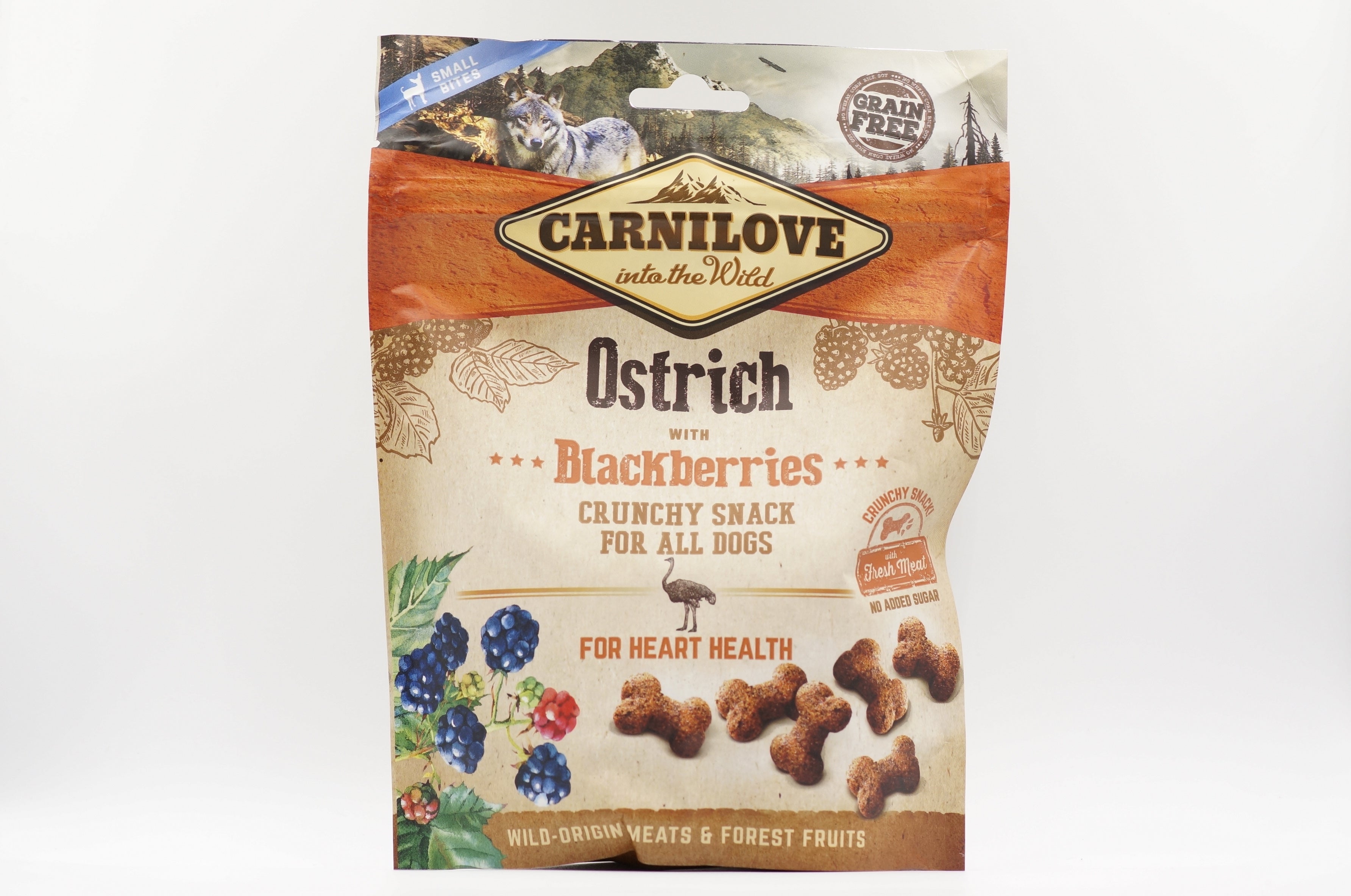 Carnilove Ostrich w Blackberries - Dog Treats 200g